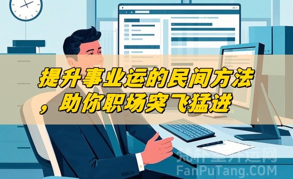 提升事业运的民间方法，助你职场突飞猛进